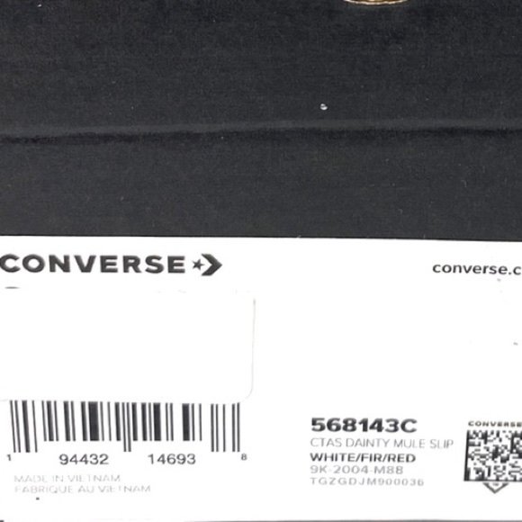 💖MEGA SALE💖Converse Ctas Dainty Women Mule Slip White Casual  Sandals 568143C - Picture 8 of 9